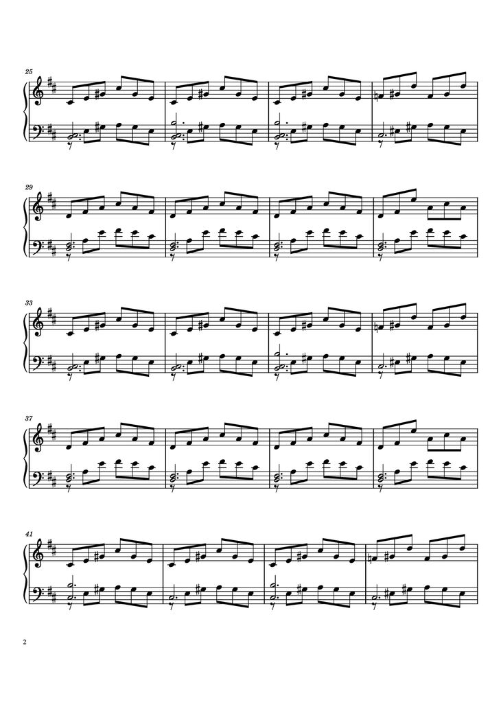 Page 2 of the piano sheet music PDF Piano - A Quick One Before the Eternal Worm Devours Connecticut Piano by Undefined