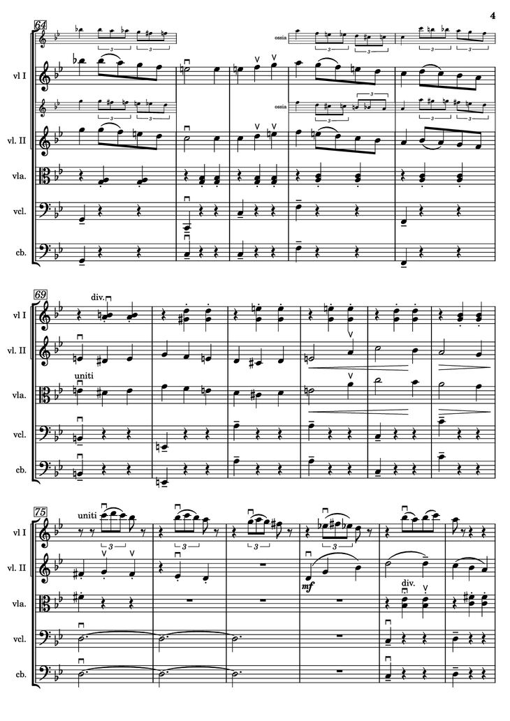 Page 4 of the piano sheet music PDF - El castillo ambulante Violin by Joe Hisaishi