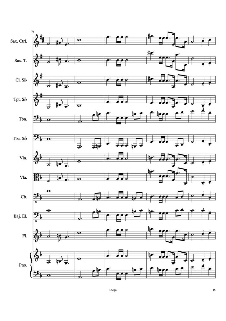 Page 15 of the piano sheet music PDF - Piratas del caribe Piano by DiegoSC