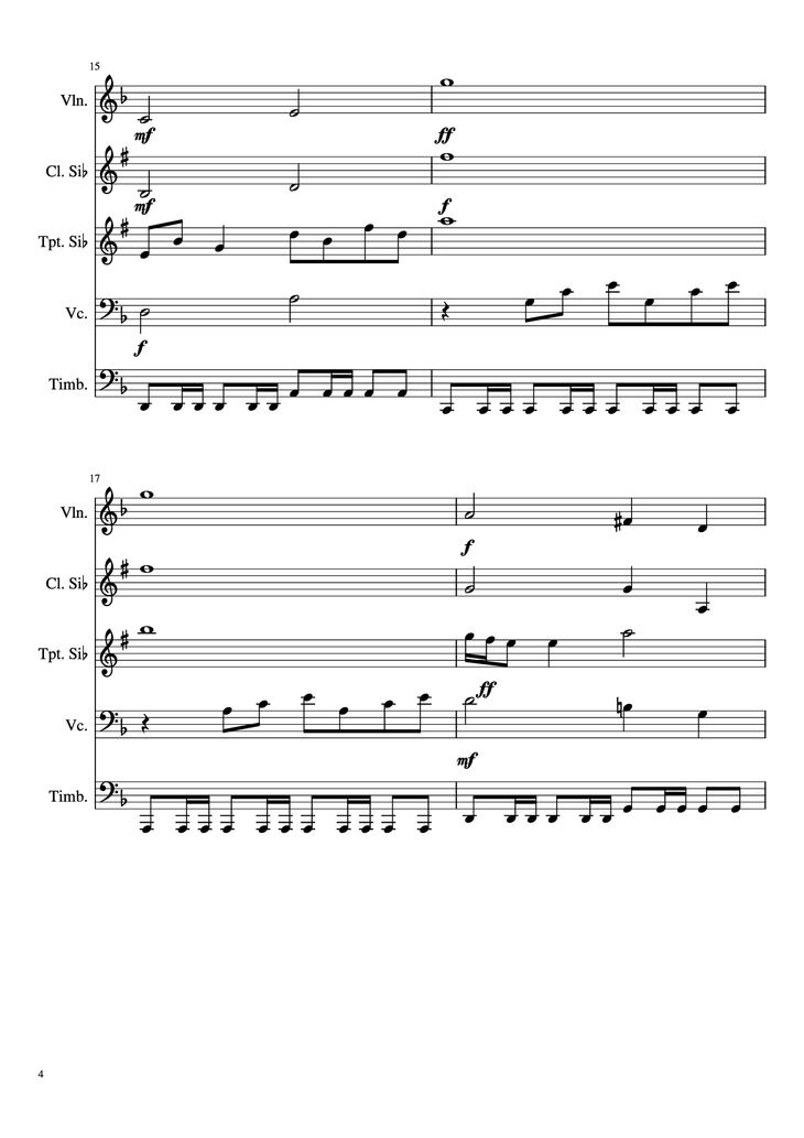 Page 4 of the piano sheet music PDF - EL BUENO, EL FEO Y EL MALO. Violin by Ennio Morricone