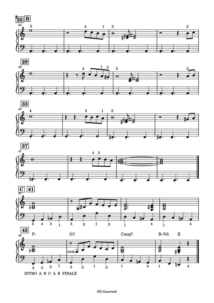 Page 2 of the piano sheet music PDF Piano - Libertango Piano Easy by Astor Piazzolla