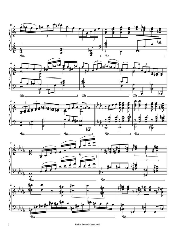 Page 2 of the piano sheet music PDF Piano - Body and Soul Piano by Johnny Green