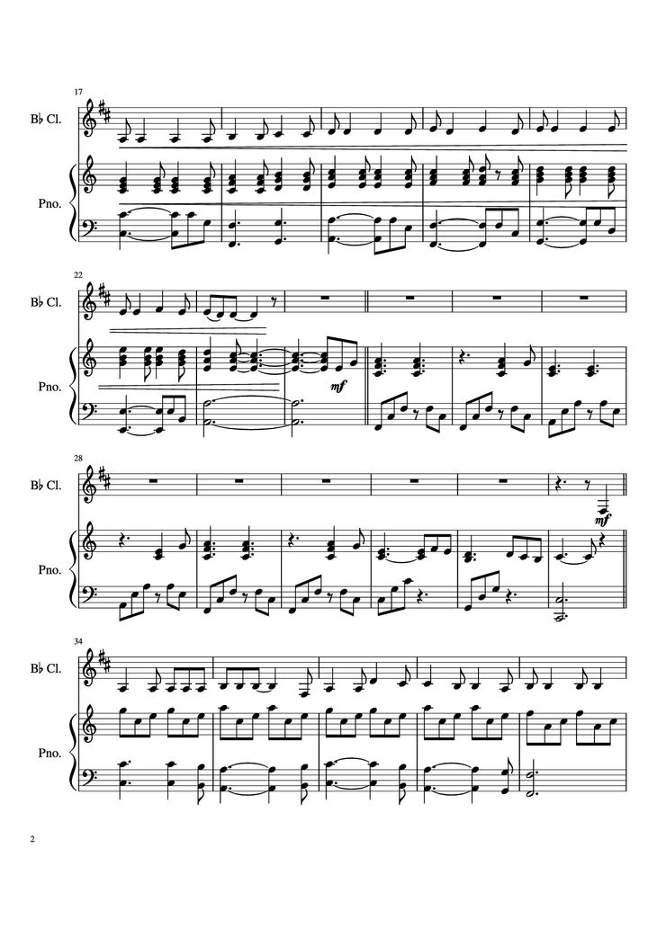 Page 2 of the piano sheet music PDF Piano - Hallelujah Piano by Leonard Cohen