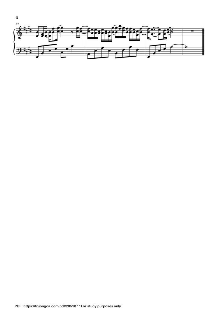 Page 4 of the piano sheet music PDF Piano - 卧室巨星 Teens In Times Piano by 时代少年团
