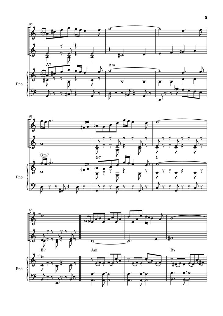 Page 5 of the piano sheet music PDF Piano - Libertango Piano vs 2 violins by Astor Piazzola