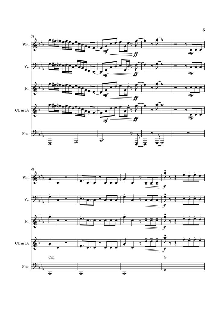 Page 5 of the piano sheet music PDF Piano - Blink Gone Piano by Placeholder