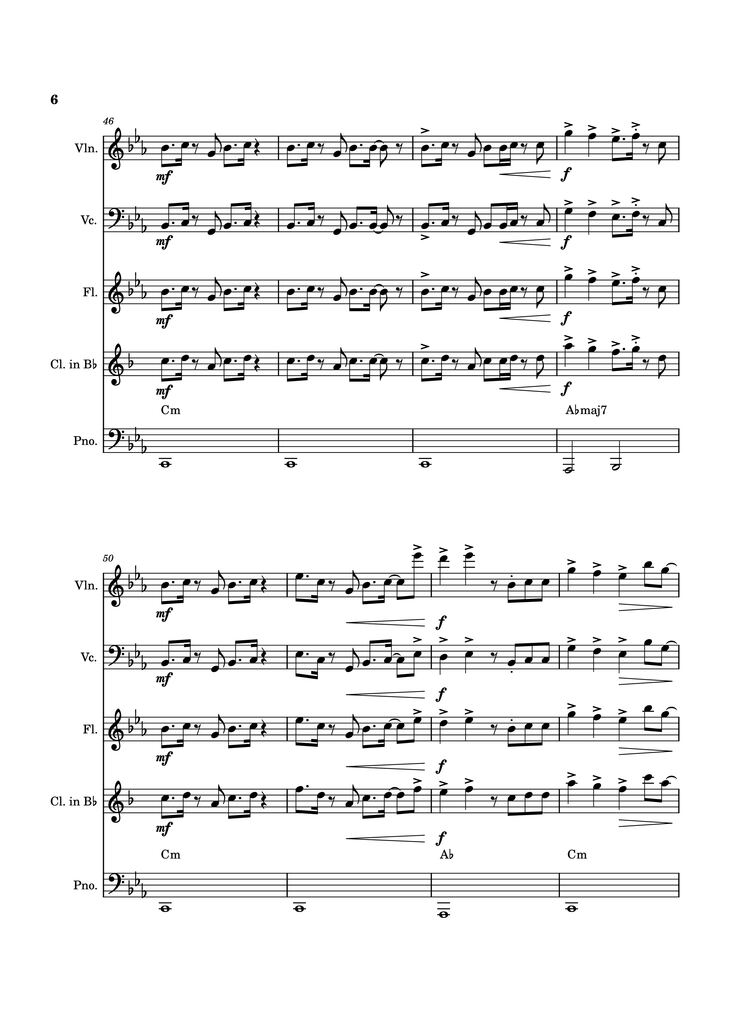 Page 6 of the piano sheet music PDF Piano - Blink Gone Piano by Placeholder