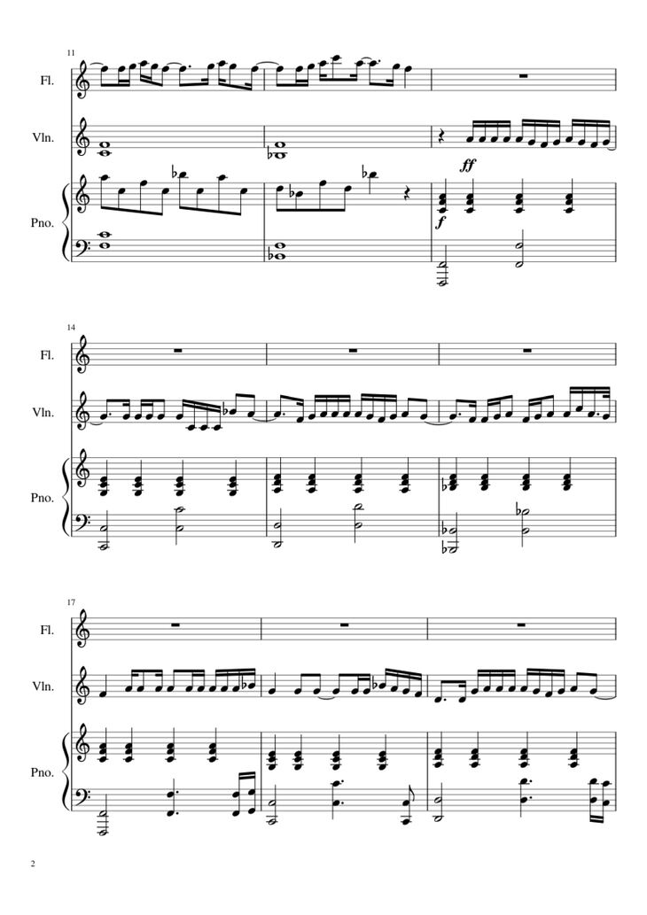 Page 2 of the piano sheet music PDF Piano - Flashlight (Jessie J) Piano by Composer