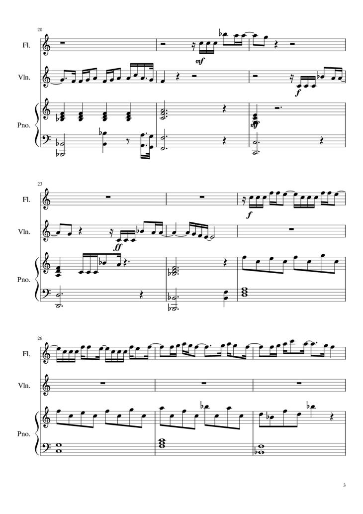 Page 3 of the piano sheet music PDF Piano - Flashlight (Jessie J) Piano by Composer