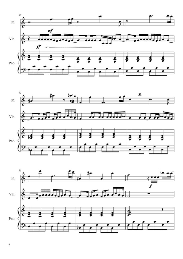 Page 4 of the piano sheet music PDF Piano - Flashlight (Jessie J) Piano by Composer