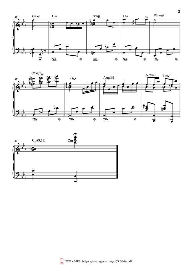 Page 3 of the piano sheet music PDF Piano - Twinkle Twinkle Little Star by Jane Taylor