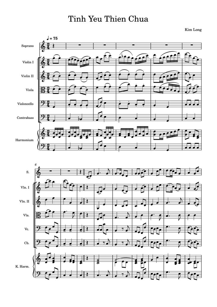 Page 1 of the piano sheet music PDF - Tình yêu Thiên Chúa (Hợp Xướng) by Kim Long