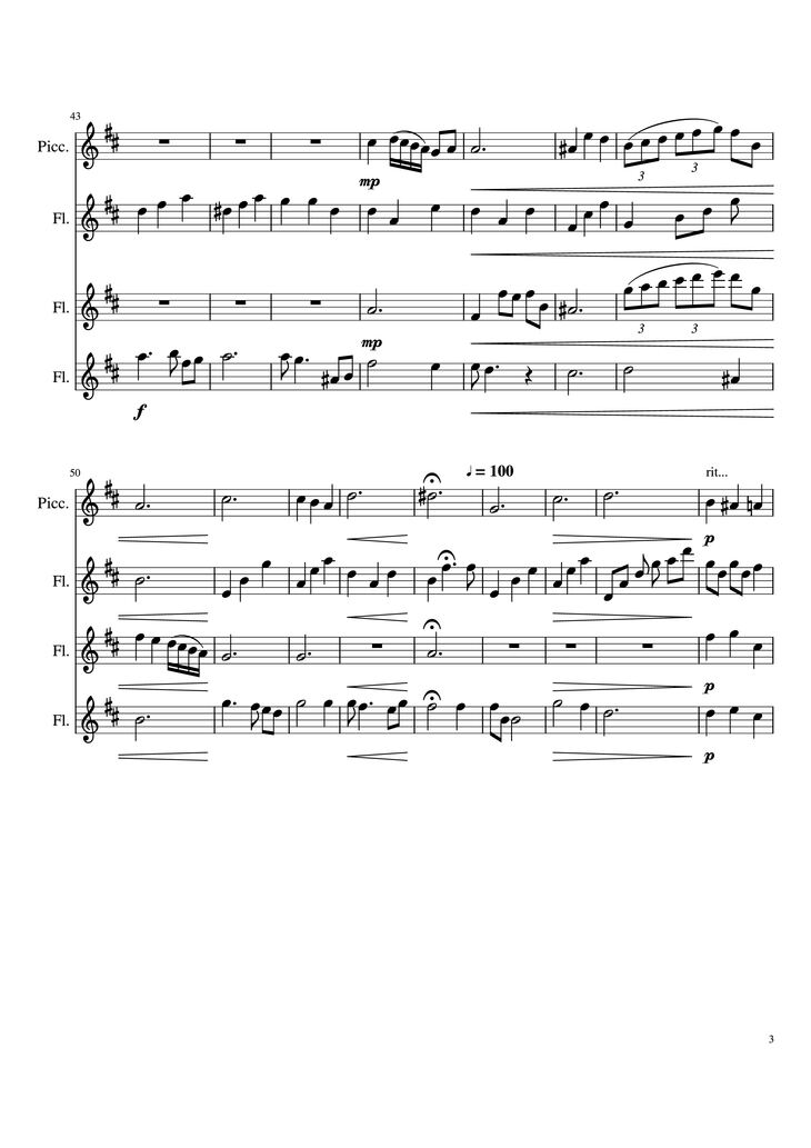 Page 3 of the piano sheet music PDF Piano - Into the Unknown Piano by Arr. Alicia Gomez