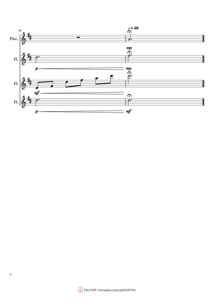 Page 4 of the piano sheet music PDF Piano - Into the Unknown Piano by Arr. Alicia Gomez