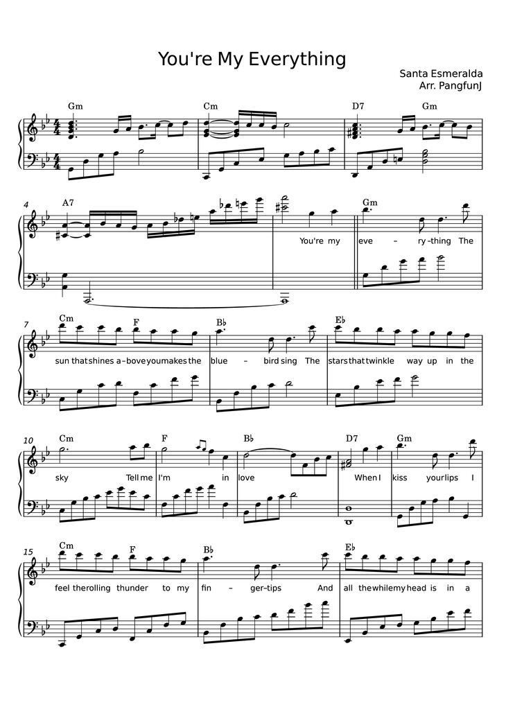 Page 1 of the piano sheet music PDF Piano - You