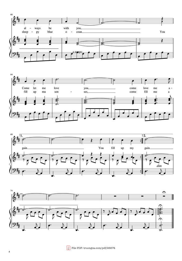 Page 4 of the piano sheet music PDF Piano - score-cdc1236efb01c417b9411daee2e0ff99 Piano by Undefined