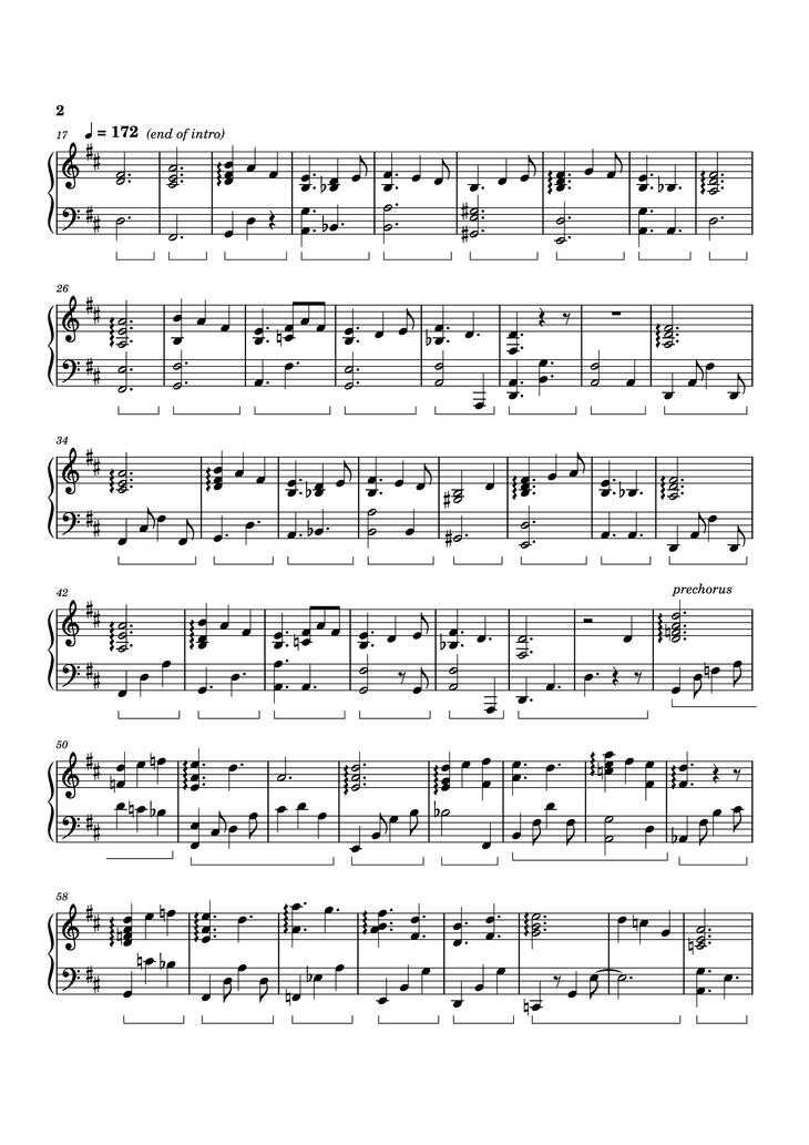 Page 2 of the piano sheet music PDF Piano - Colors on the Street Piano by Izumi Hirotaka