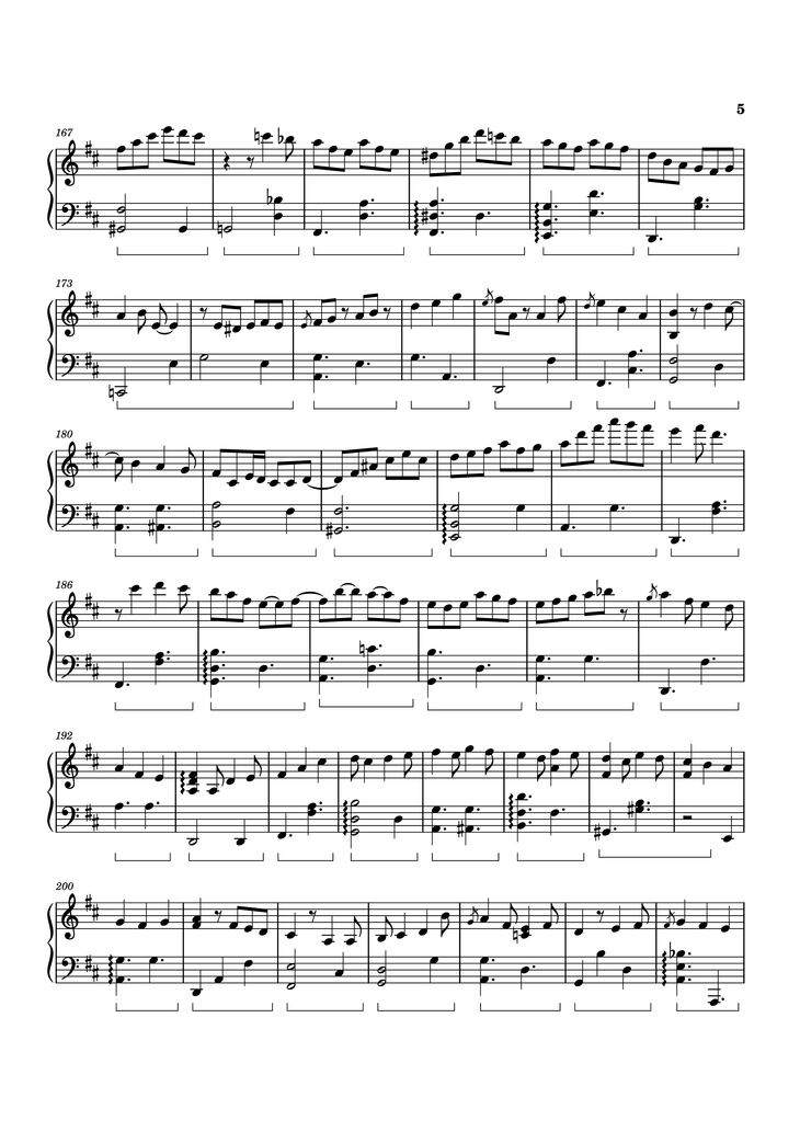 Page 5 of the piano sheet music PDF Piano - Colors on the Street Piano by Izumi Hirotaka