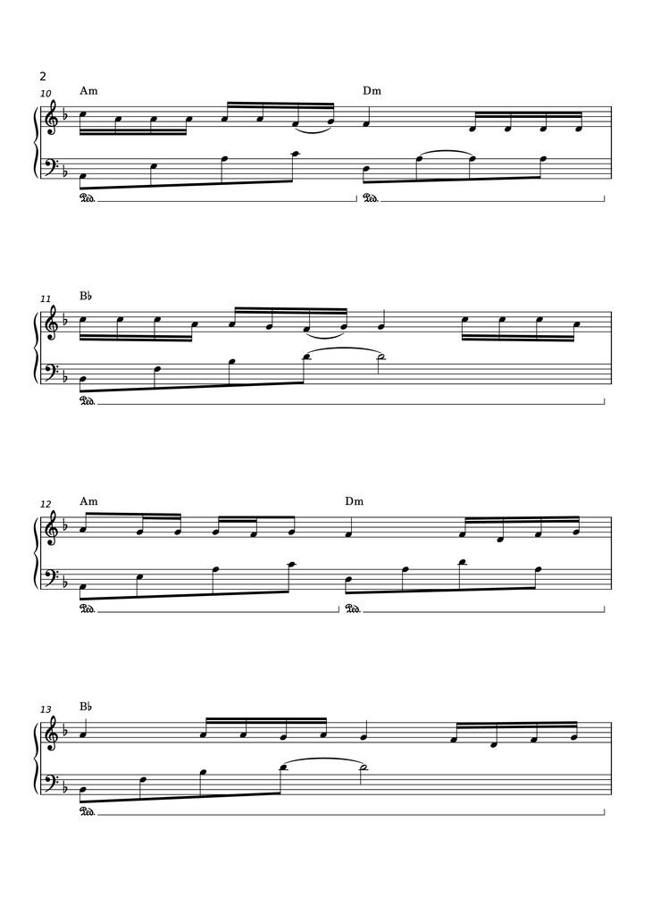 Page 2 of the piano sheet music PDF Piano - Có chắc yêu là đây Piano by Sơn Tùng  M-TP