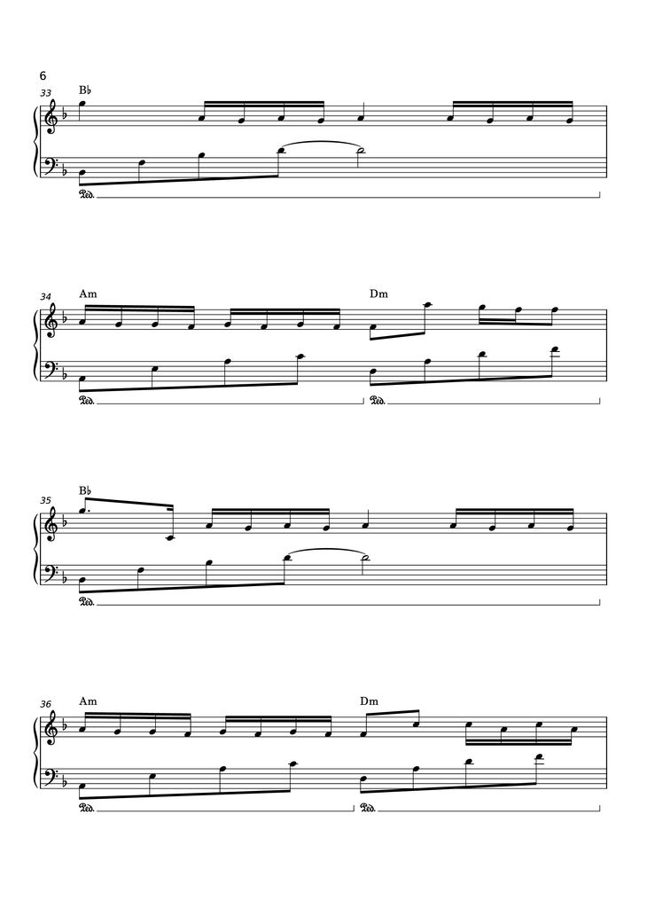 Page 6 of the piano sheet music PDF Piano - Có chắc yêu là đây Piano by Sơn Tùng  M-TP