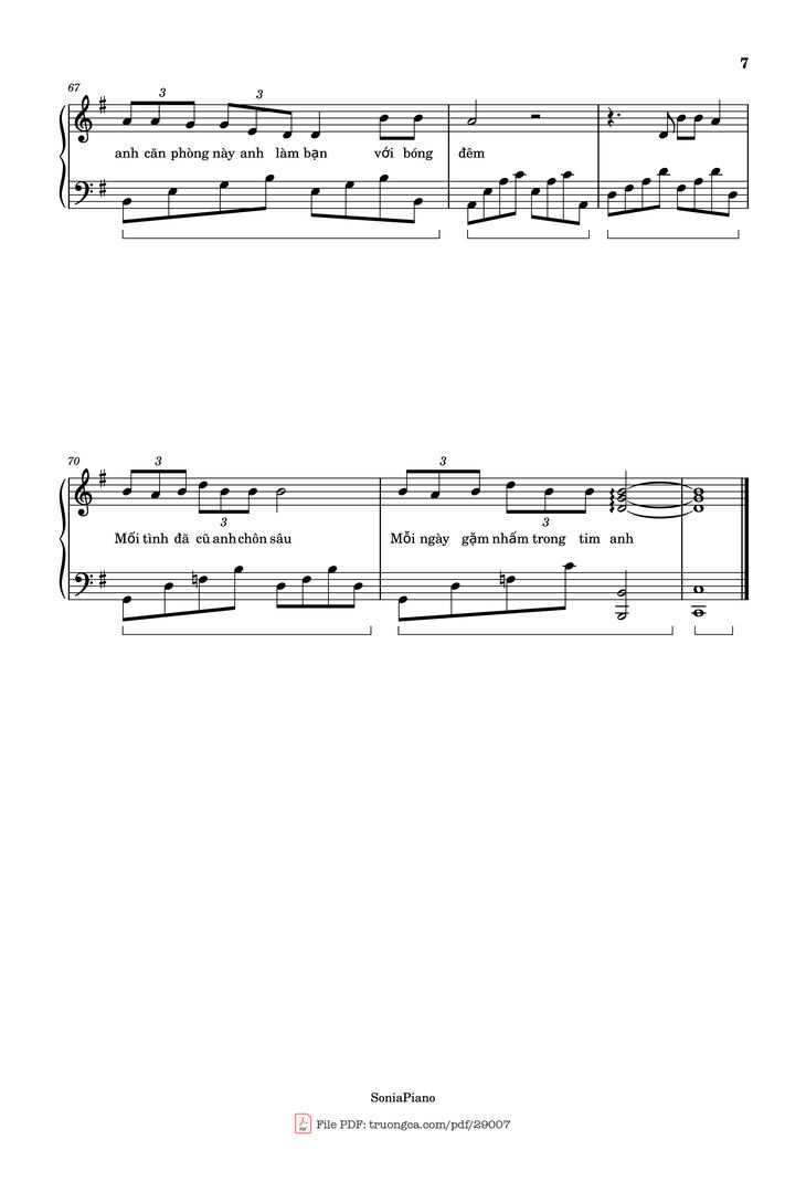 Page 7 of the piano sheet music PDF - Nước Mắt Em Lau Bằng Tình Yêu Mới Piano by Da Lab