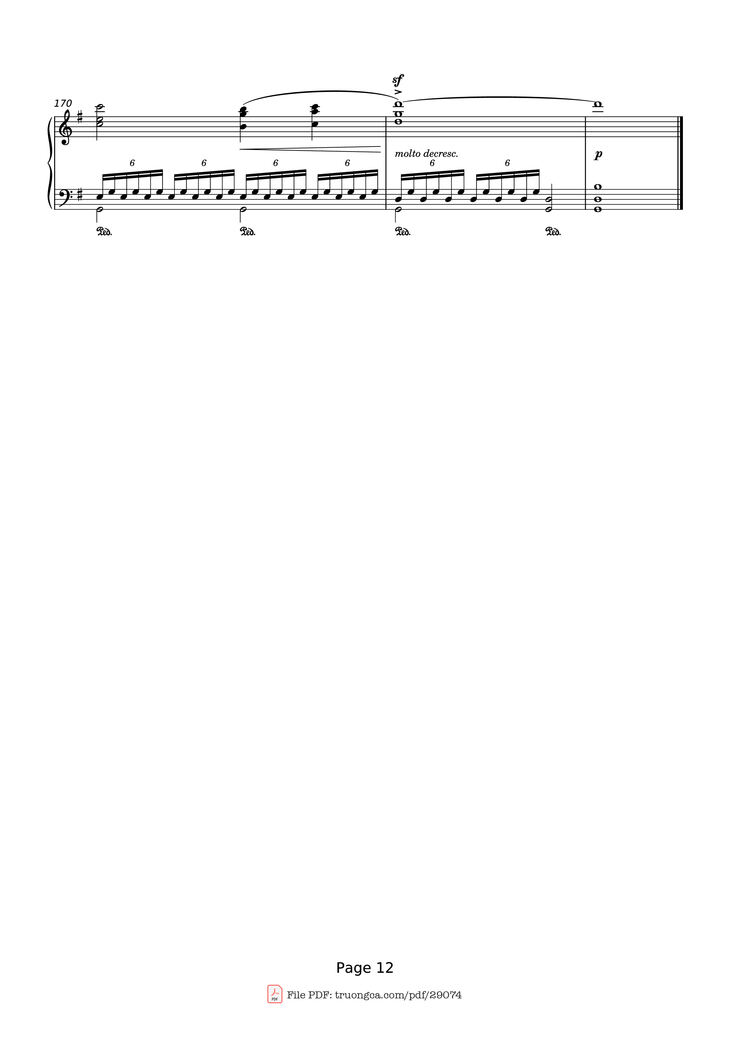 Page 12 of the piano sheet music PDF Piano - That Next Place Piano by Thomas Newman