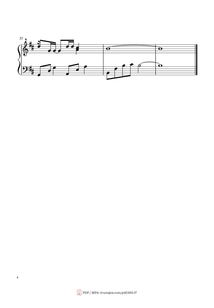 Page 4 of the piano sheet music PDF - Xin Đừng Lặng Im by Soobin Hoàng Sơn