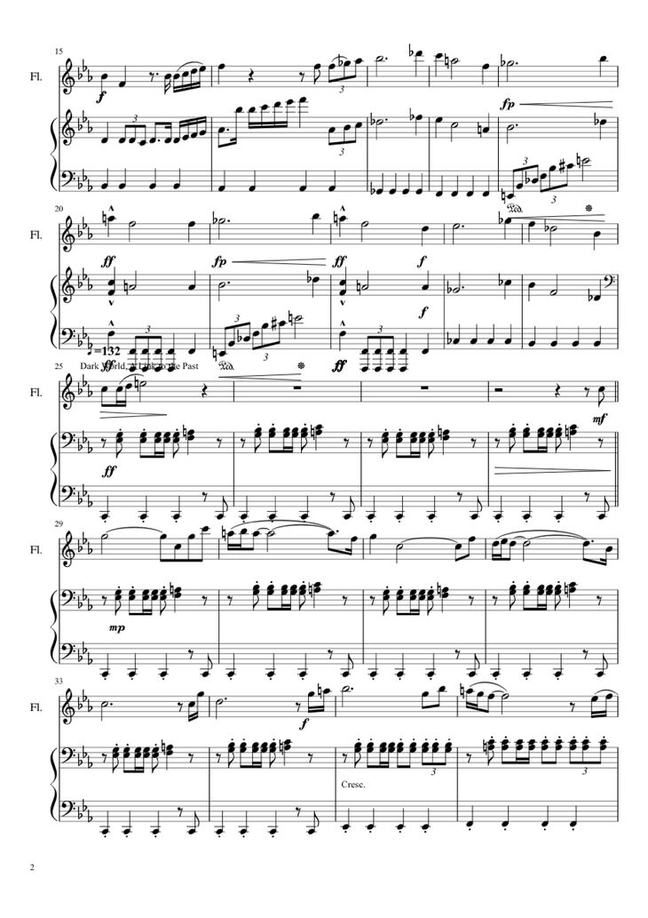 Page 2 of the piano sheet music PDF Piano - Zelda Medley Piano by Undefined