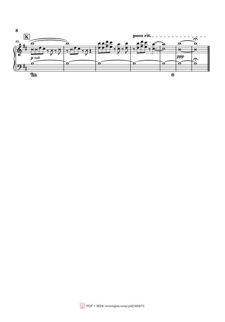 Page 8 of the piano sheet music PDF Piano - To You, 2000... or...20000 Years From Now Piano by Original music by Linked Horizon