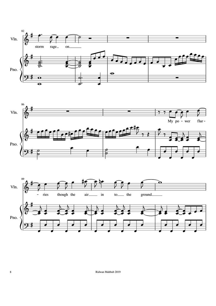 Page 8 of the piano sheet music PDF Piano - Let It Go Piano by Bobby Lopez