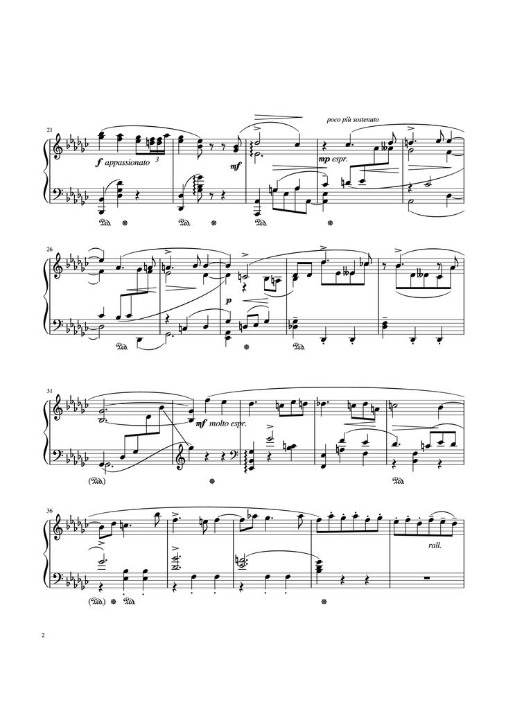 Page 2 of the piano sheet music PDF - Old Vienna Piano by Leopold Godowsky