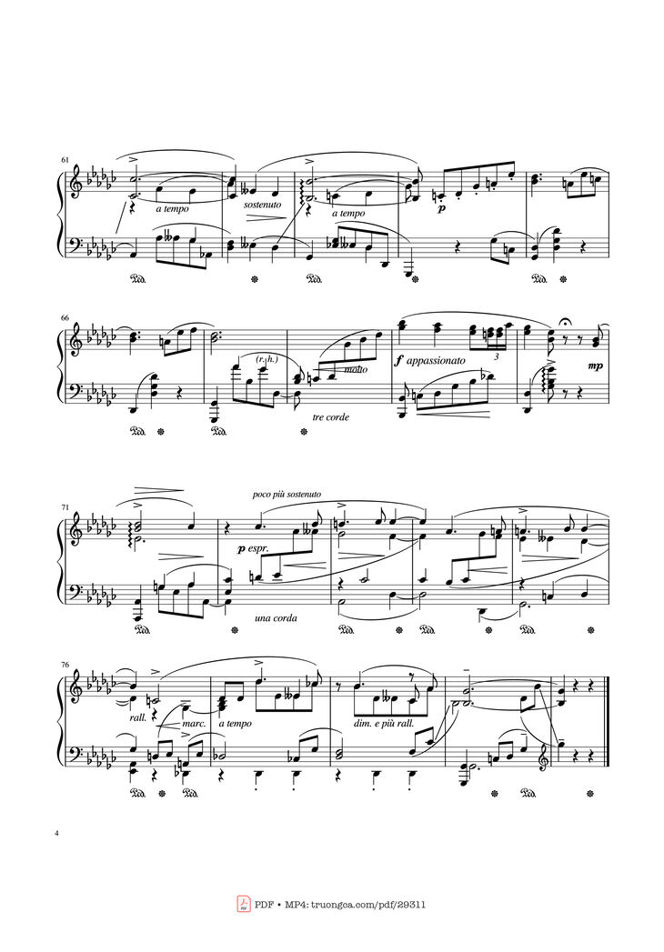 Page 4 of the piano sheet music PDF - Old Vienna Piano by Leopold Godowsky