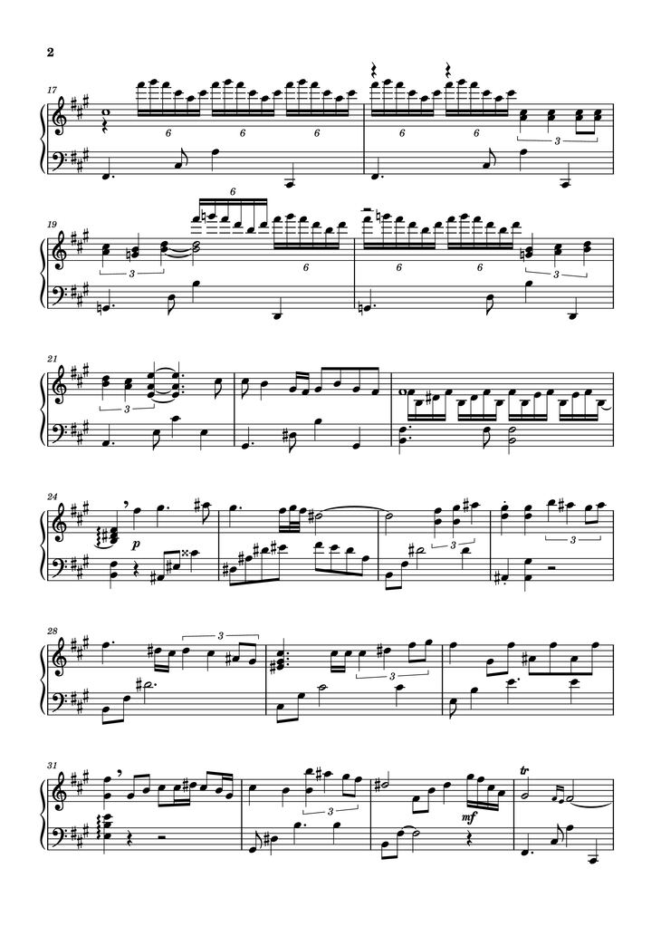 Page 2 of the piano sheet music PDF Piano - Lady Grinning Soul Piano by Words & Music by David Bowie