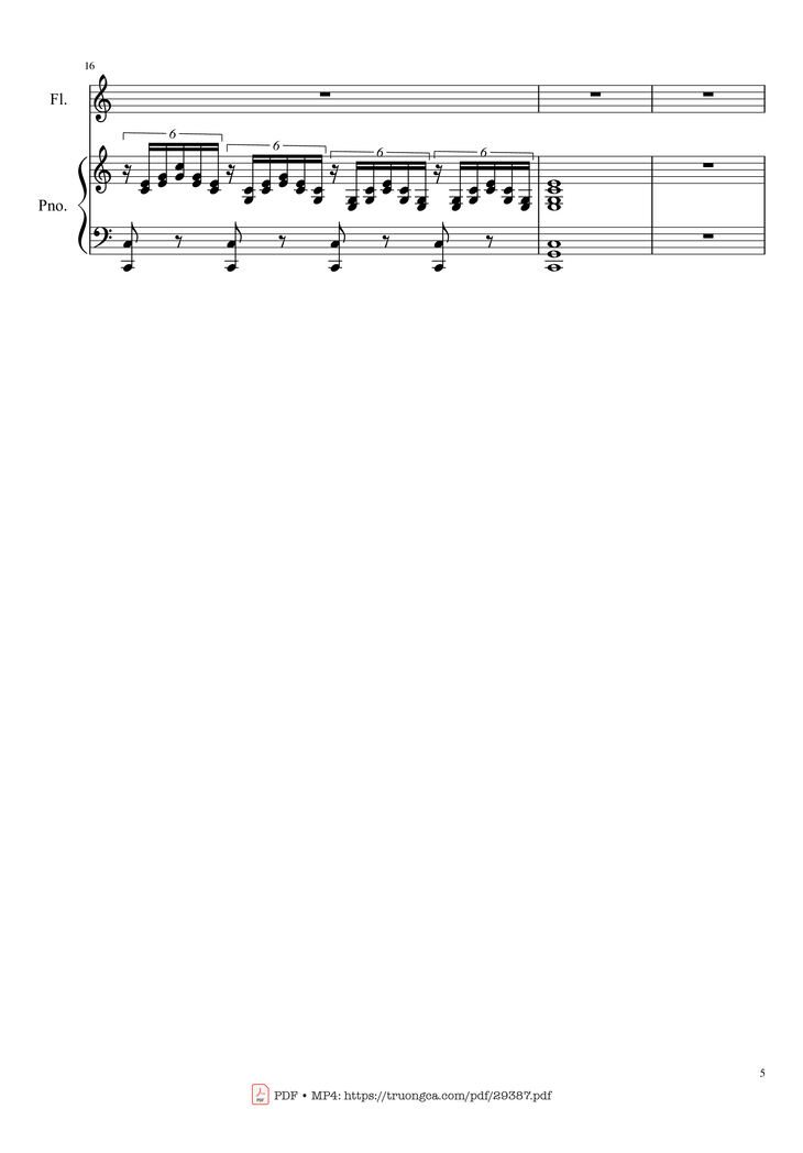 Page 5 of the piano sheet music PDF Piano - Ave Maria Piano by Franz Schubert