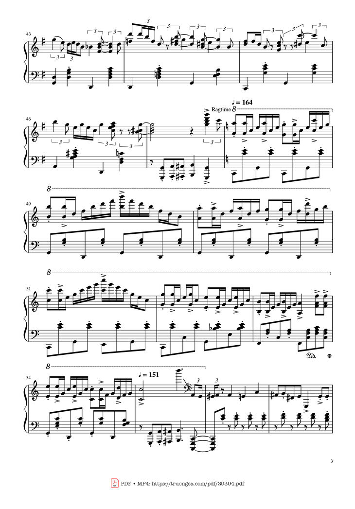 Page 3 of the piano sheet music PDF Piano - Happy Birthday in Jazz Piano by Arr By Jonny May