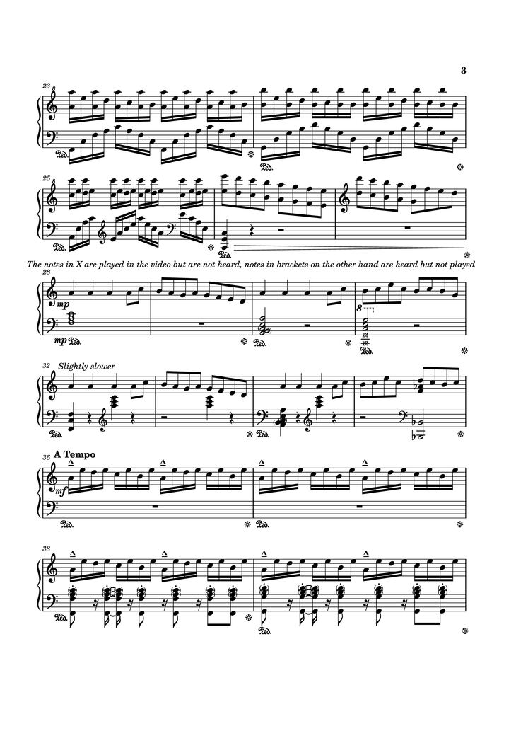 Page 3 of the piano sheet music PDF Piano - Rush Of Life Piano by Composed by Tony Ann