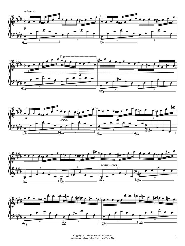 Page 3 of the piano sheet music PDF Piano - Fantaisie-Impromptu Piano by Frédéric Chopin