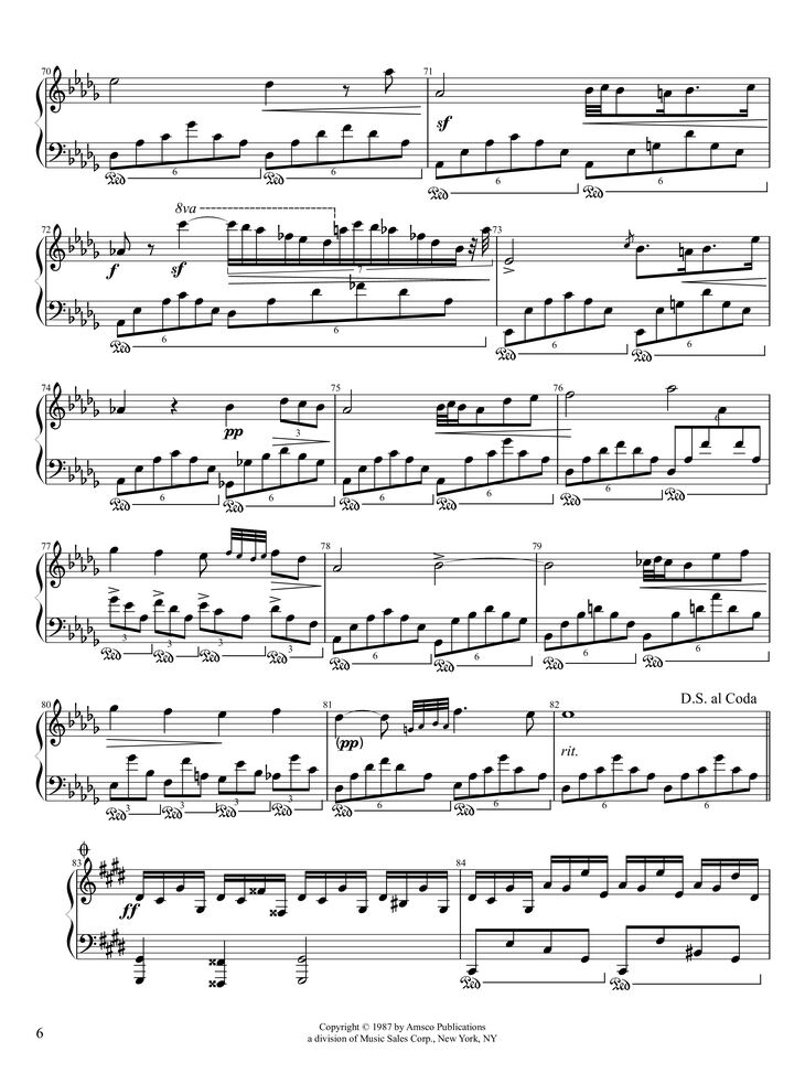 Page 6 of the piano sheet music PDF Piano - Fantaisie-Impromptu Piano by Frédéric Chopin