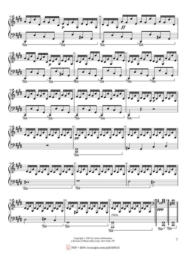 Page 7 of the piano sheet music PDF Piano - Fantaisie-Impromptu Piano by Frédéric Chopin