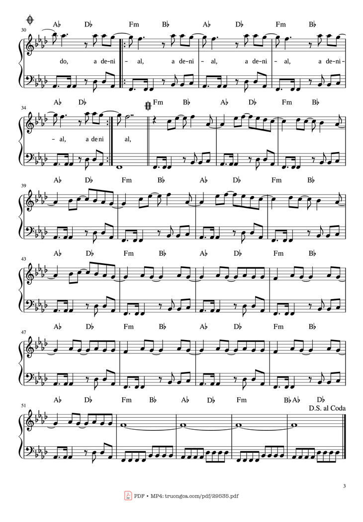 Page 3 of the piano sheet music PDF Piano - Smells Like Teen Spirit Piano by Nirvana