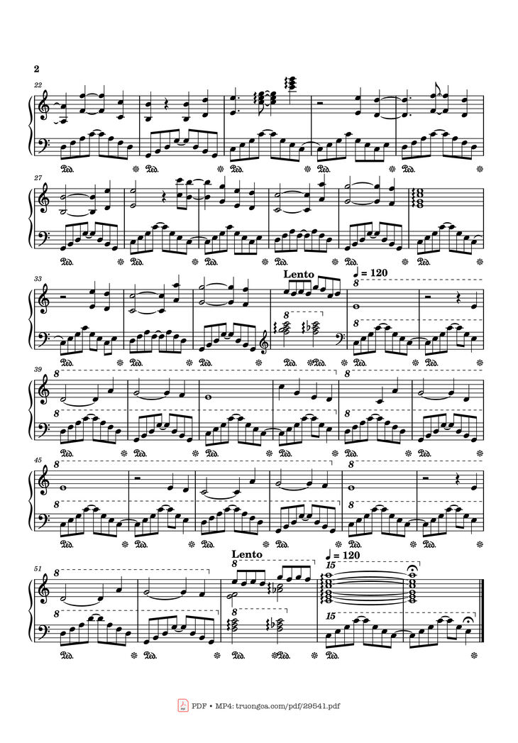 Page 2 of the piano sheet music PDF Piano - The Moon Song Piano by Composed by Karen Orzolek
