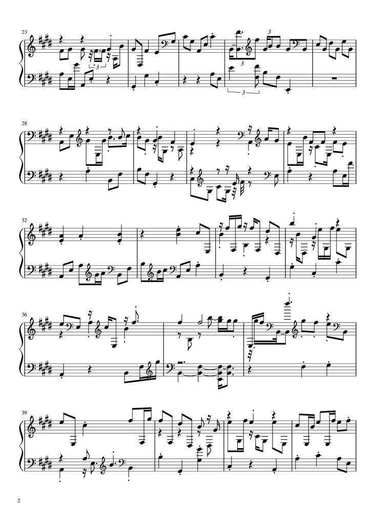 Page 2 of the piano sheet music PDF - Ấn nút nhớ... thả giấc mơ Piano by Ca sĩ, sáng tác: Sơn Tùng M-PT