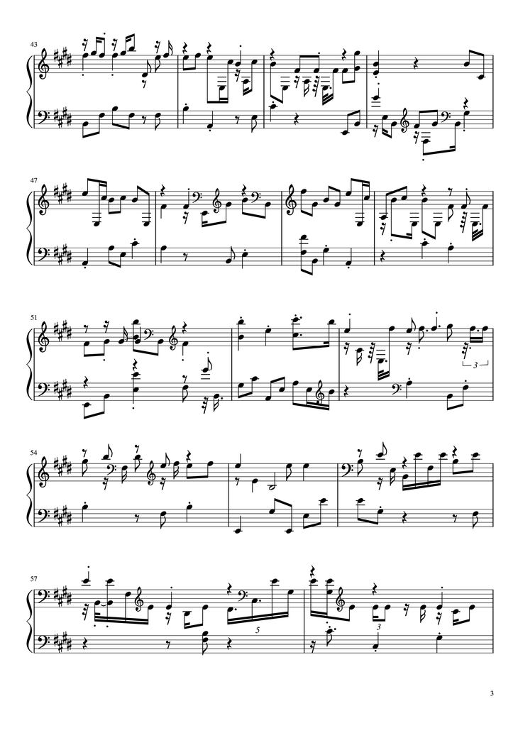 Page 3 of the piano sheet music PDF - Ấn nút nhớ... thả giấc mơ Piano by Ca sĩ, sáng tác: Sơn Tùng M-PT