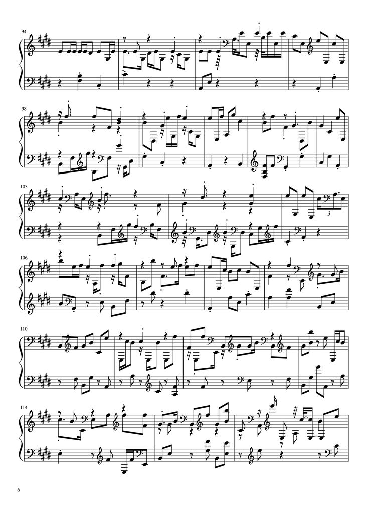 Page 6 of the piano sheet music PDF - Ấn nút nhớ... thả giấc mơ Piano by Ca sĩ, sáng tác: Sơn Tùng M-PT