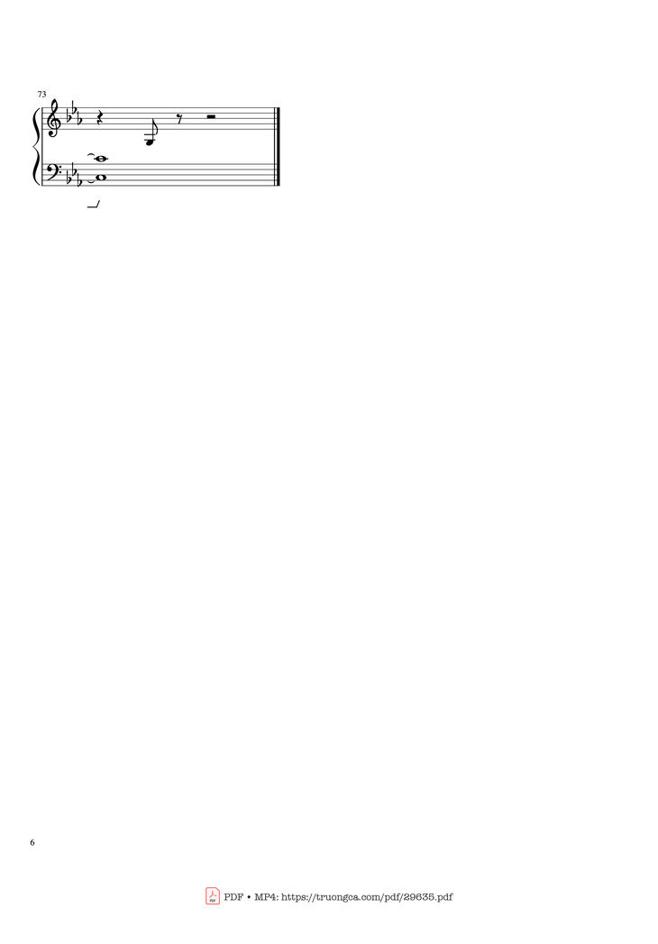 Page 6 of the piano sheet music PDF Piano - Leaving Hope Piano by IzzTen