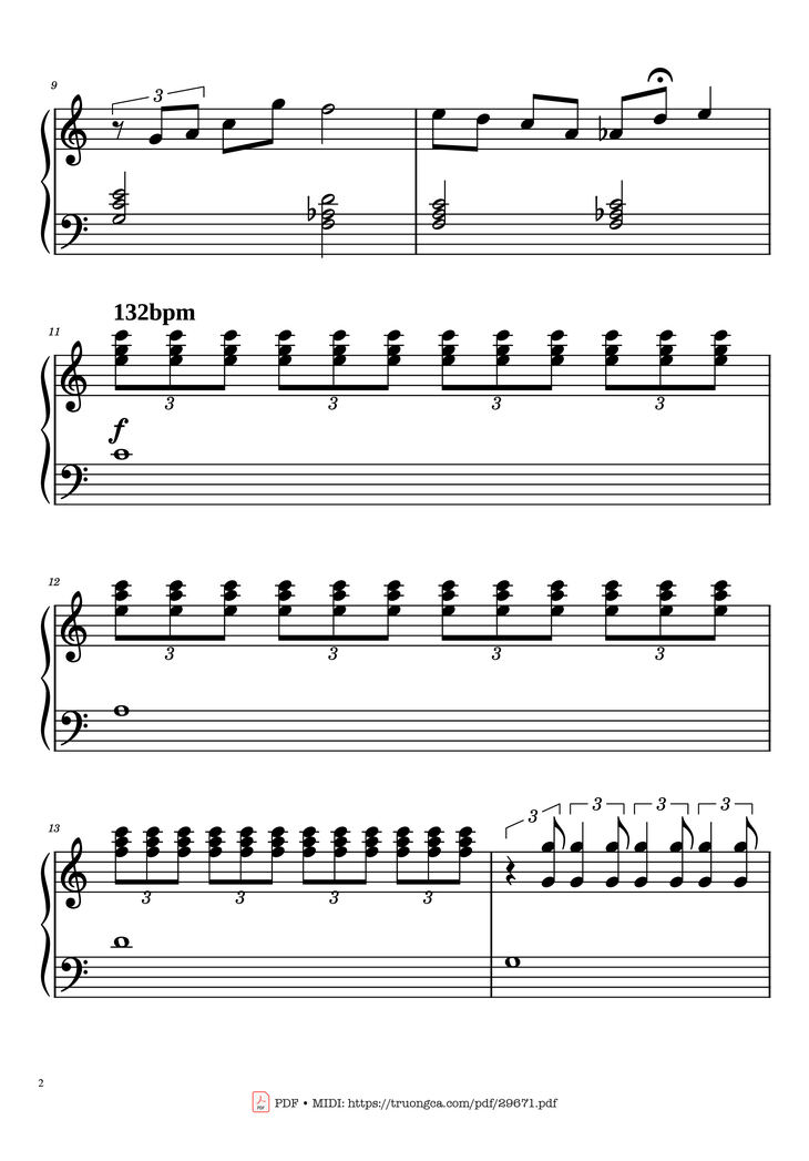 Page 2 of the piano sheet music PDF Piano - All I Want For Christmas Is You Piano Easy by Mariah Carey