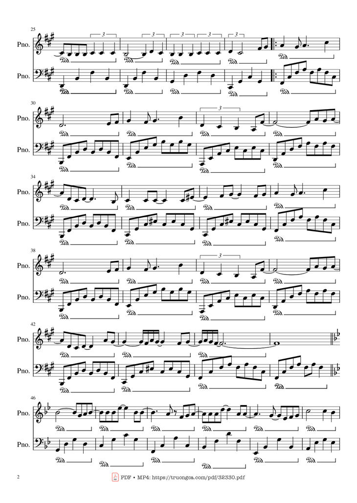 Page 2 of the piano sheet music PDF - It