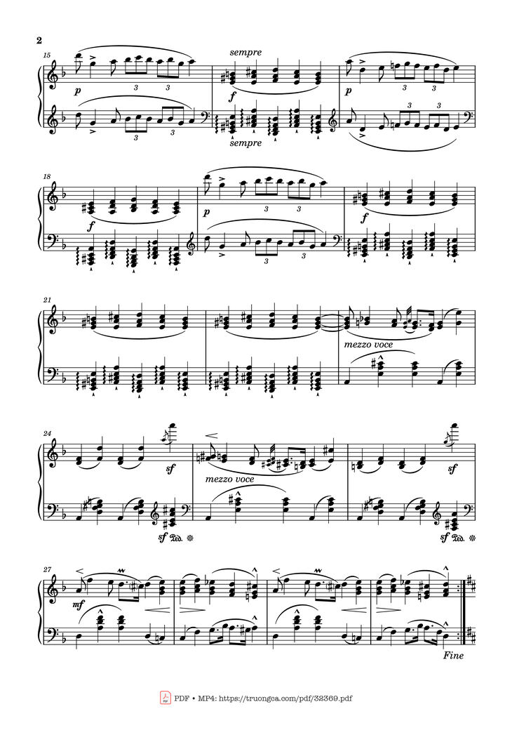 Page 2 of the piano sheet music PDF Piano - Zorcico in D Minor Piano by Charles-Valentin Alkan