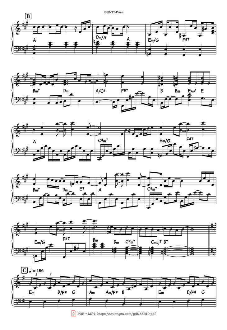 Page 2 of the piano sheet music PDF Piano - All by Myself Piano by Eric Carmen