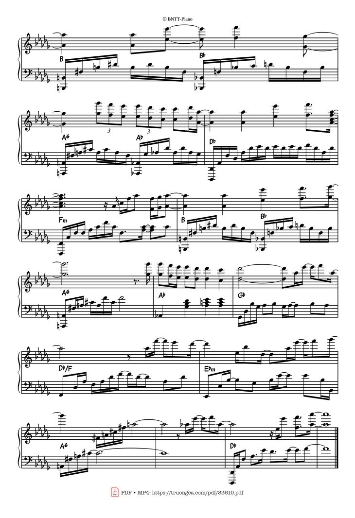 Page 4 of the piano sheet music PDF Piano - All by Myself Piano by Eric Carmen